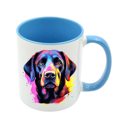 Mug - 11oz - Labrador in vibrant watercolours 6