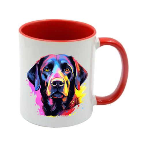 Mug - 11oz - Labrador in vibrant watercolours 6
