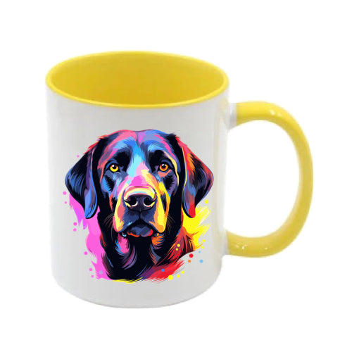 Mug - 11oz - Labrador in vibrant watercolours 6