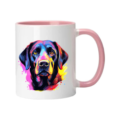 Mug - 11oz - Labrador in vibrant watercolours 6