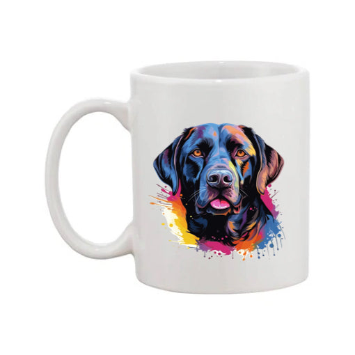 Mug - 11oz - Labrador in vibrant watercolours 7