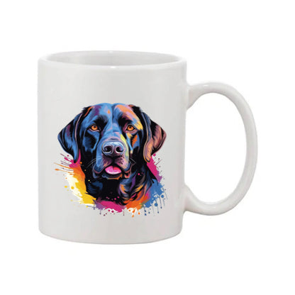 Mug - 11oz - Labrador in vibrant watercolours 7