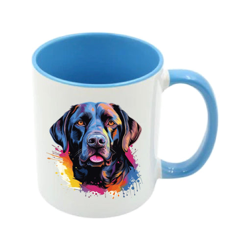 Mug - 11oz - Labrador in vibrant watercolours 7