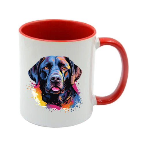Mug - 11oz - Labrador in vibrant watercolours 7