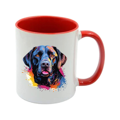 Mug - 11oz - Labrador in vibrant watercolours 7