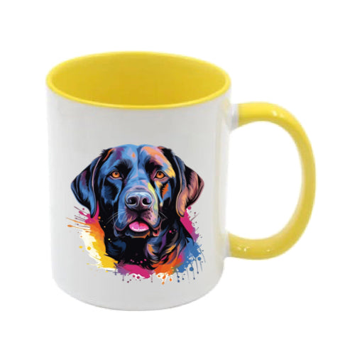 Mug - 11oz - Labrador in vibrant watercolours 7