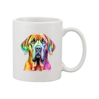 Mug - 11oz - Mastiff in vibrant watercolours 1