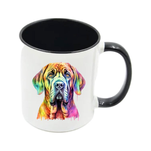 Mug - 11oz - Mastiff in vibrant watercolours 1