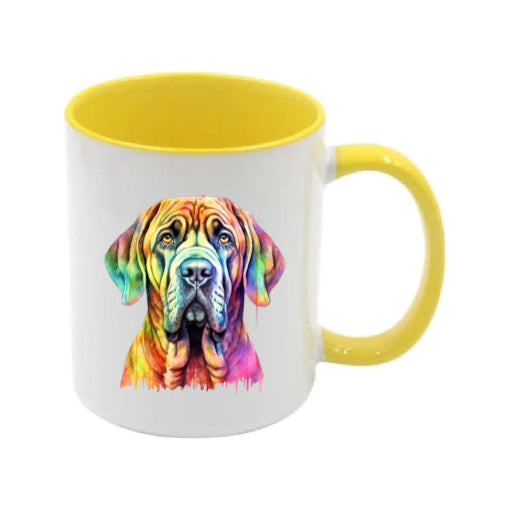 Mug - 11oz - Mastiff in vibrant watercolours 1