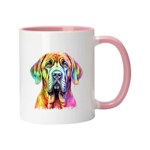 Mug - 11oz - Mastiff in vibrant watercolours 1