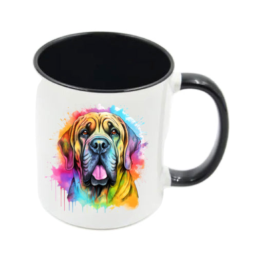 Mug - 11oz - Mastiff in vibrant watercolours 2