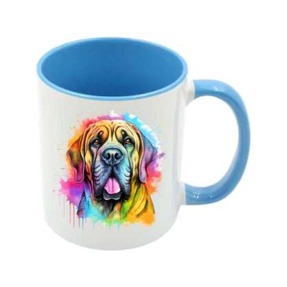 Mug - 11oz - Mastiff in vibrant watercolours 2