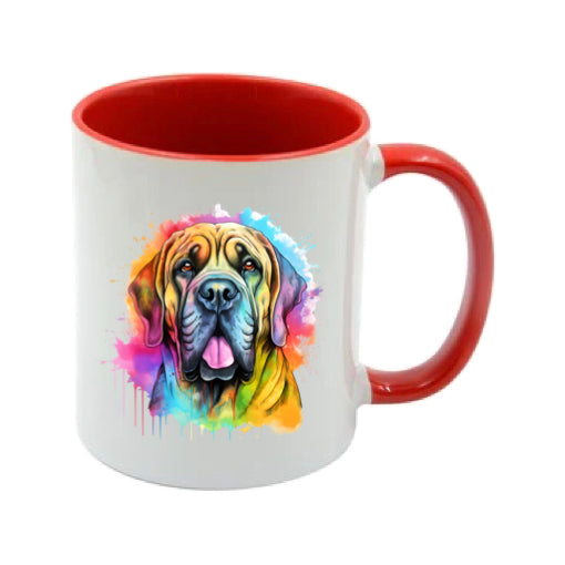 Mug - 11oz - Mastiff in vibrant watercolours 2