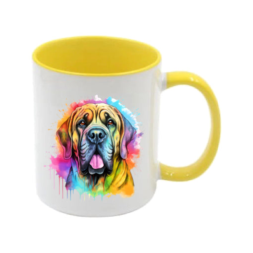 Mug - 11oz - Mastiff in vibrant watercolours 2