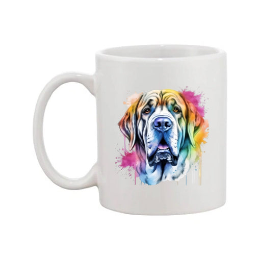Mug - 11oz - Mastiff in vibrant watercolours 3