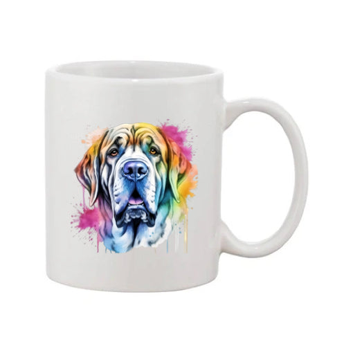Mug - 11oz - Mastiff in vibrant watercolours 3