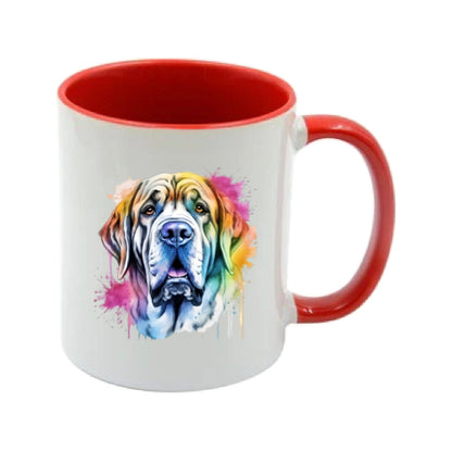 Mug - 11oz - Mastiff in vibrant watercolours 3