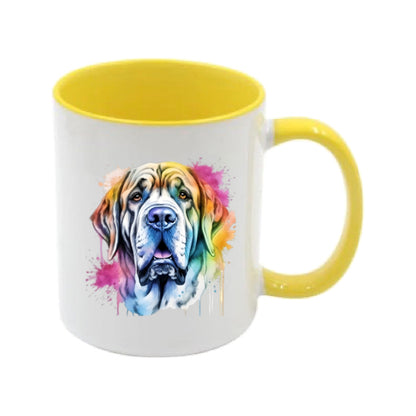 Mug - 11oz - Mastiff in vibrant watercolours 3