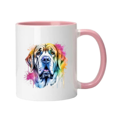 Mug - 11oz - Mastiff in vibrant watercolours 3