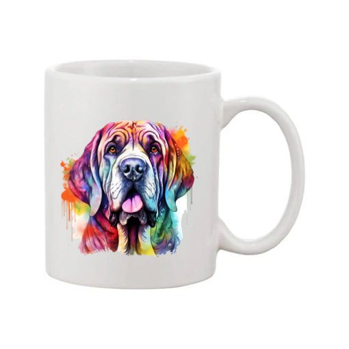 Mug - 11oz - Mastiff in vibrant watercolours 4