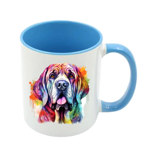 Mug - 11oz - Mastiff in vibrant watercolours 4