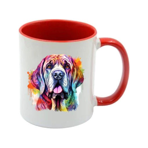 Mug - 11oz - Mastiff in vibrant watercolours 4