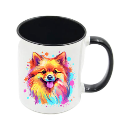 Mug - 11oz - Pomeranian in vibrant watercolours