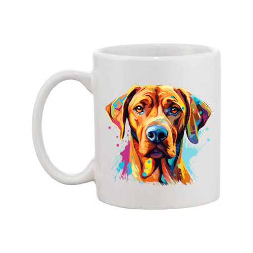 Mug - 11oz - Rhodesian Ridgeback in vibrant watercolours 1