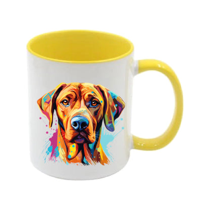 Mug - 11oz - Rhodesian Ridgeback in vibrant watercolours 1
