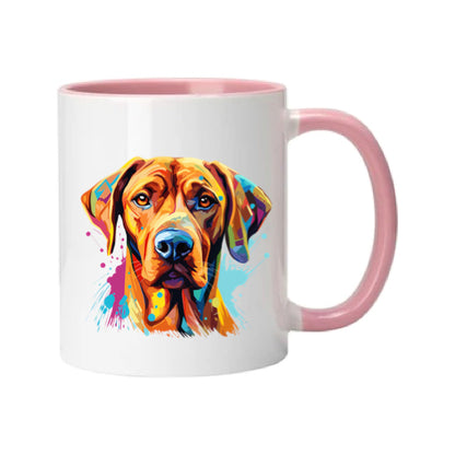 Mug - 11oz - Rhodesian Ridgeback in vibrant watercolours 1