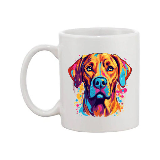 Mug - 11oz - Rhodesian Ridgeback in vibrant watercolours 2