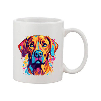 Mug - 11oz - Rhodesian Ridgeback in vibrant watercolours 2