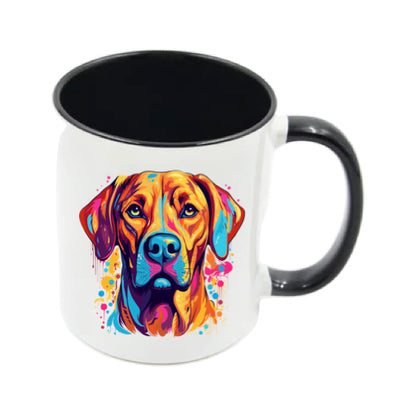 Mug - 11oz - Rhodesian Ridgeback in vibrant watercolours 2