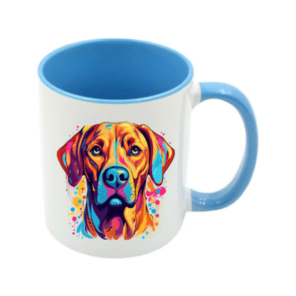 Mug - 11oz - Rhodesian Ridgeback in vibrant watercolours 2