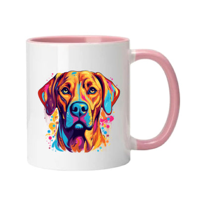 Mug - 11oz - Rhodesian Ridgeback in vibrant watercolours 2