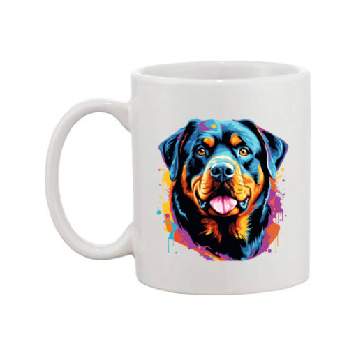 Mug - 11oz - Rottweiler in vibrant watercolours