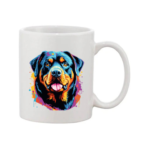 Mug - 11oz - Rottweiler in vibrant watercolours
