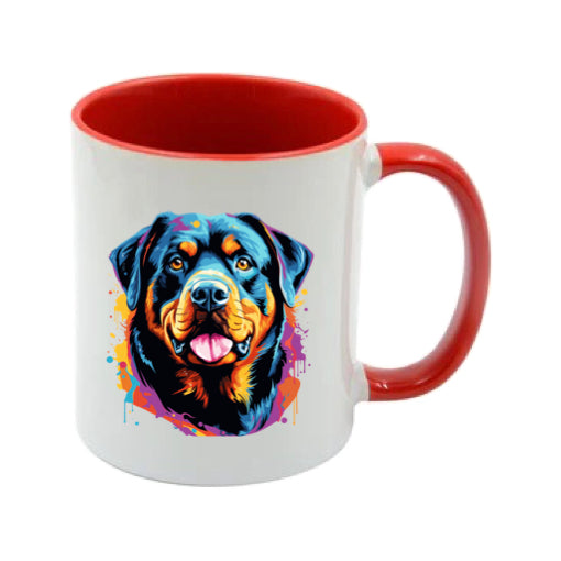 Mug - 11oz - Rottweiler in vibrant watercolours
