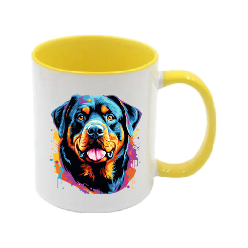 Mug - 11oz - Rottweiler in vibrant watercolours