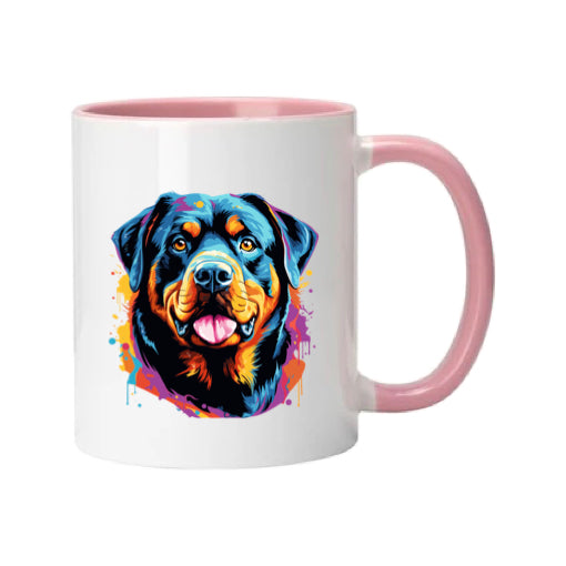 Mug - 11oz - Rottweiler in vibrant watercolours