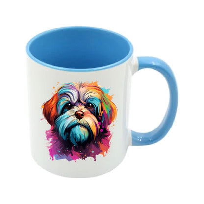 Mug - 11oz - Shih Tzu in vibrant watercolours 1