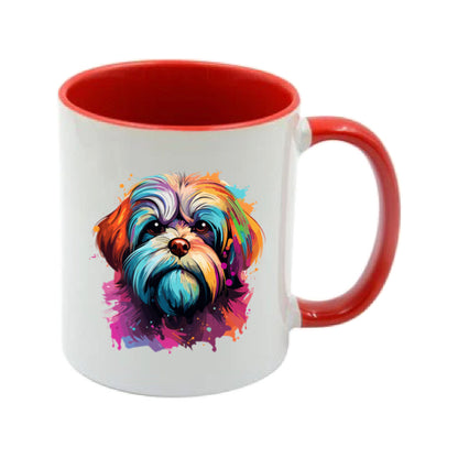 Mug - 11oz - Shih Tzu in vibrant watercolours 1
