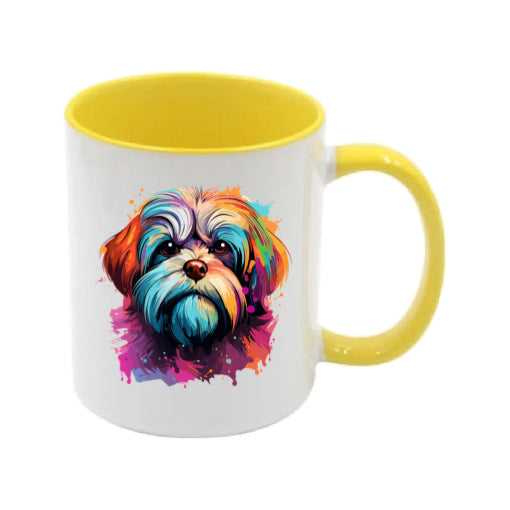 Mug - 11oz - Shih Tzu in vibrant watercolours 1