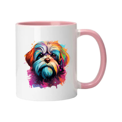 Mug - 11oz - Shih Tzu in vibrant watercolours 1