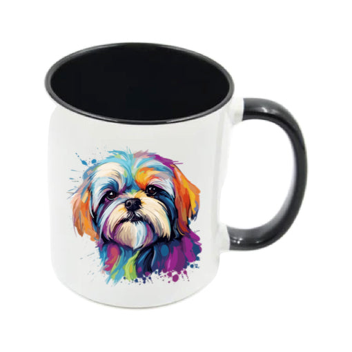 Mug - 11oz - Shih Tzu in vibrant watercolours 2