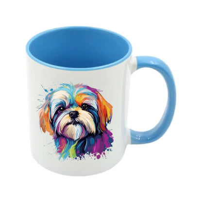 Mug - 11oz - Shih Tzu in vibrant watercolours 2