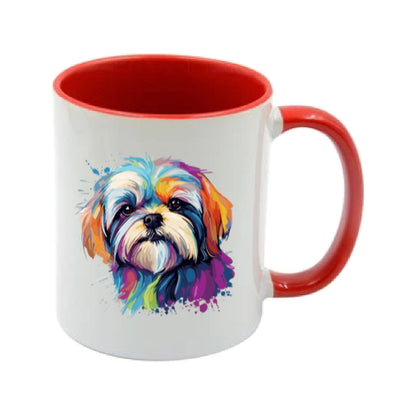 Mug - 11oz - Shih Tzu in vibrant watercolours 2