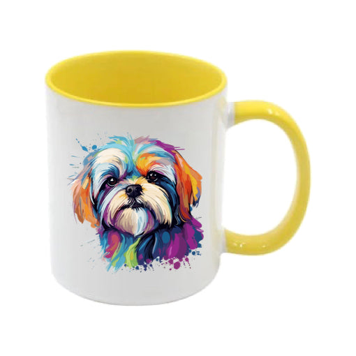 Mug - 11oz - Shih Tzu in vibrant watercolours 2