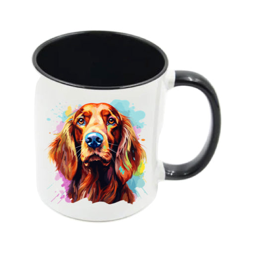 Mug - 11oz - Irish Setter in vibrant watercolours 1