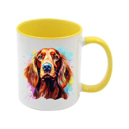 Mug - 11oz - Irish Setter in vibrant watercolours 1